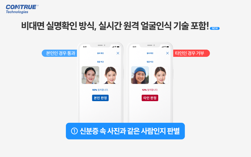 비대면실명확인 실시간원격얼굴인식 eKYC 얼굴라이브니스 얼굴유사도분석 금융사기예방