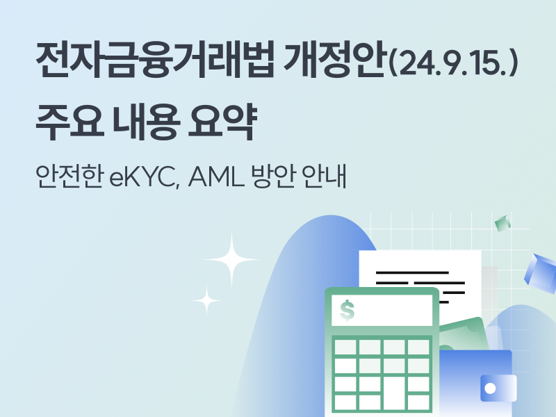 전자금융거래법개정 AML KYC 선불업컴플라이언스 PG본인확인 선불업본인확인